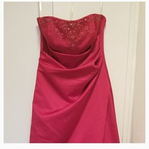 Gorgeous never been worn burgundy Sateen bridesmaids dresses